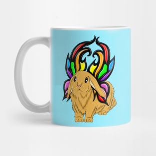 Bunny with rainbow wings Mug